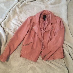 Dusty Rose Leather Jacket